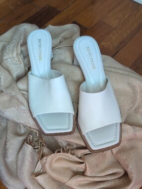Bruno Premi (Anthro) White Slide Sandals